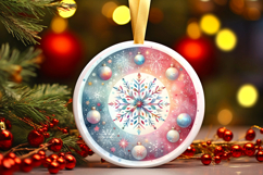 Round Christmass Ornament PNG Product Image 1