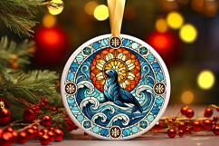 Round Christmass Ornament PNG Product Image 1