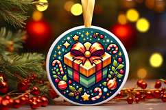 Round Christmass Ornament PNG Product Image 1