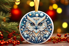 Round Christmass Ornament PNG Product Image 1