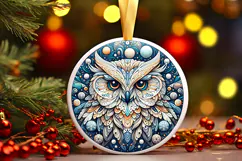 Round Christmass Ornament PNG Product Image 1
