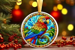Round Christmas Ornament Sublimation|Clipart Product Image 1