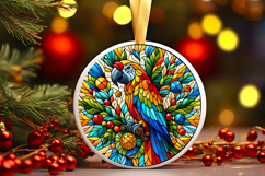 Round Christmass Ornament PNG Product Image 1