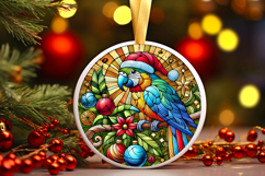 Round Christmass Ornament PNG Product Image 1