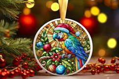Round Christmas Ornament Sublimation|Clipart Product Image 1