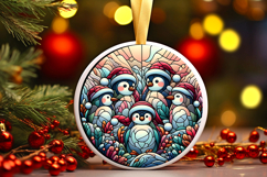 Round Christmass Ornament PNG Product Image 1