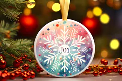 Round Christmass Ornament PNG Product Image 1