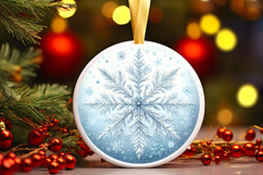 Round Christmass Ornament PNG Product Image 1