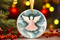 Round Christmass Ornament PNG Product Image 1