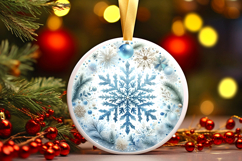Round Christmass Ornament PNG Product Image 1