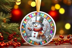 Round Christmas Ornament Sublimation|Clipart Product Image 1