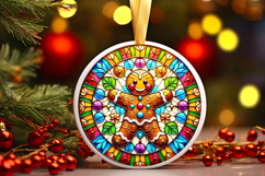 Round Christmass Ornament PNG Product Image 1