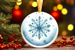 Round Christmass Ornament PNG Product Image 1