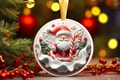 Round Christmas Ornament Sublimation|Clipart Product Image 1