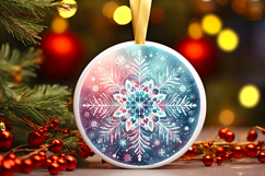 Round Christmass Ornament PNG Product Image 1