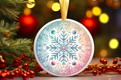 Round Christmass Ornament PNG Product Image 1