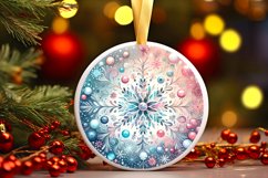 Round Christmas Ornament Sublimation|Clipart Product Image 1