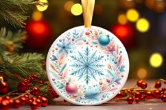 Round Christmas Ornament Sublimation|Clipart Product Image 3