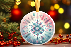 Round Christmass Ornament PNG Product Image 1