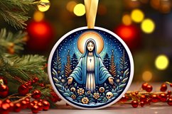 Round Christmas Ornament Sublimation|Clipart Product Image 1