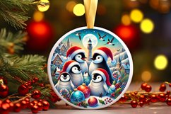 Round Christmas Ornament Sublimation|Clipart Product Image 1