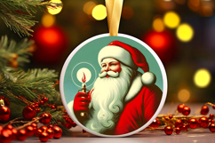 Round Christmass Ornament PNG Product Image 1