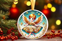 Round Christmas Ornament Sublimation|Clipart Product Image 1