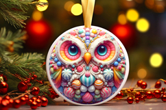 Round Christmass Ornament PNG Product Image 1