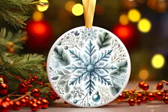 Round Christmass Ornament PNG Product Image 1