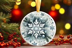Round Christmass Ornament PNG Product Image 1