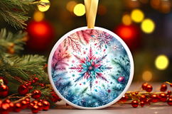 Round Christmass Ornament PNG Product Image 1
