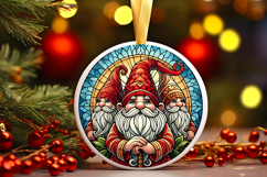 Round Christmass Ornament PNG Product Image 1