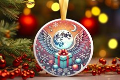 Round Christmas Ornament Sublimation|Clipart Product Image 1