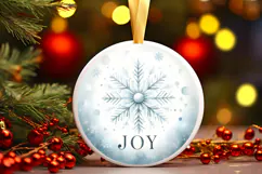 Round Christmass Ornament PNG Product Image 1