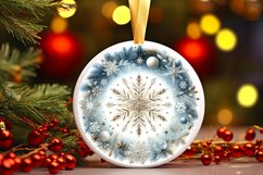 Round Christmas Ornament Sublimation|Clipart Product Image 3