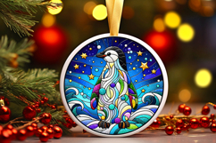 Round Christmass Ornament PNG Product Image 1