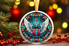 Round Christmass Ornament PNG Product Image 1
