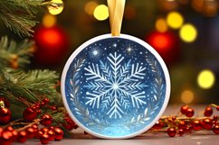 Round Christmas Ornament Sublimation|Clipart Product Image 1