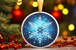 Round Christmass Ornament PNG Product Image 1