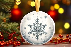 Round Christmas Ornament Sublimation|Clipart Product Image 1