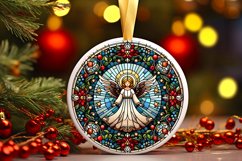 Round Christmas Ornament Sublimation|Clipart Product Image 1