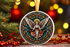 Round Christmass Ornament PNG Product Image 1