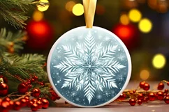 Round Christmas Ornament Sublimation|Clipart Product Image 1