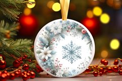 Round Christmas Ornament Sublimation|Clipart Product Image 3