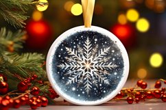 Round Christmas Ornament Sublimation|Clipart Product Image 3