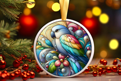 Round Christmass Ornament PNG Product Image 1