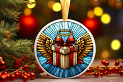 Round Christmass Ornament PNG Product Image 1