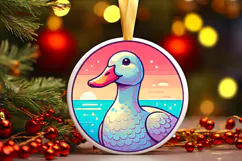 Round Christmass Ornament PNG Product Image 1