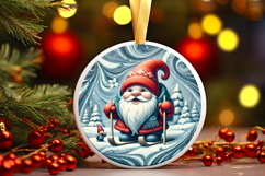 Round Christmass Ornament PNG Product Image 1
