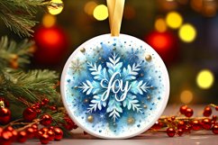 Round Christmas Ornament Sublimation|Clipart Product Image 3
